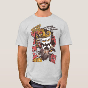 Camiseta Taza de monstruo de fideos Ramen atrapando a una c