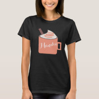 Taza de otoño con crema batida de especias de cala