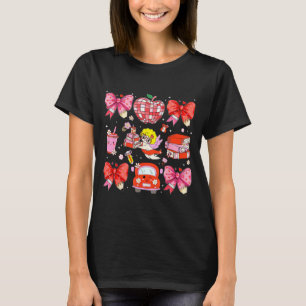 Camiseta Taza de San Valentín Cupido Coqueta Rosa Arco Manz