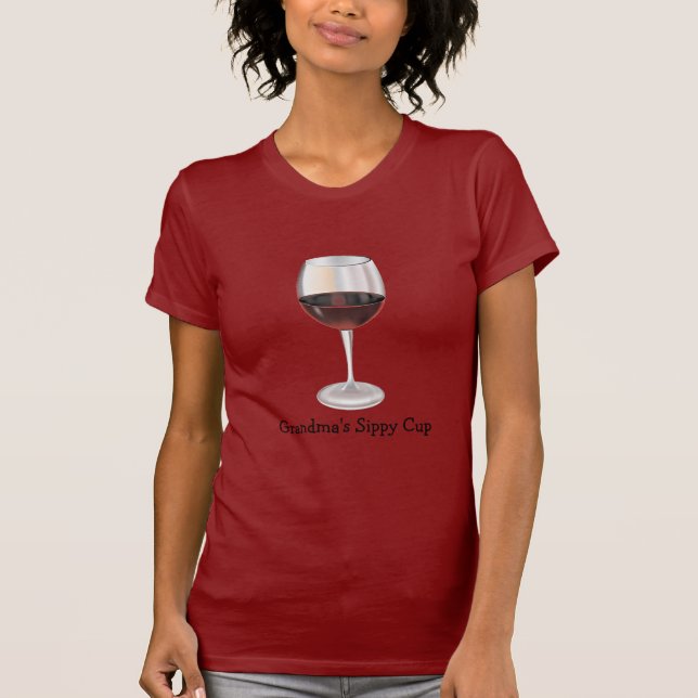 Camiseta Taza de Sippy de la abuela (personalizable) (Anverso)