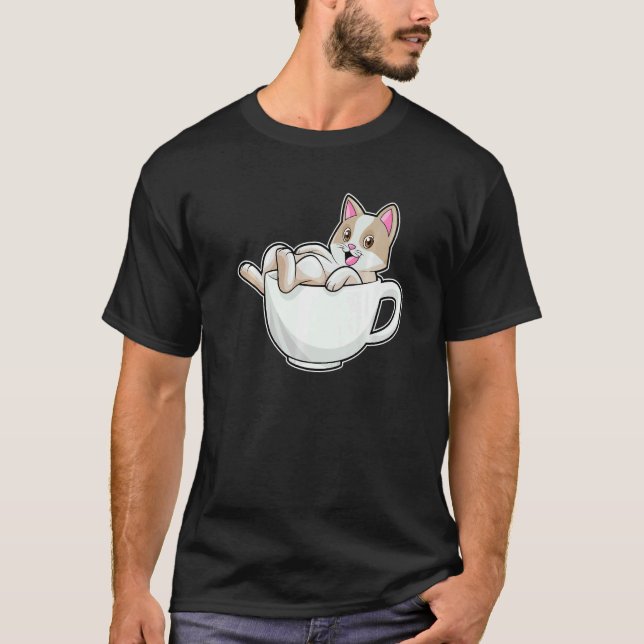 Camiseta Taza de té de gato (Anverso)