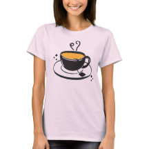 Taza de té humeante minimalista Arte para amantes