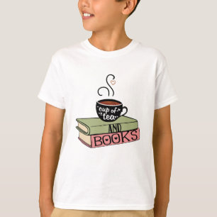 Camiseta Taza de té y de libros