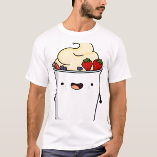 Camiseta Taza de Yogur Kawaii