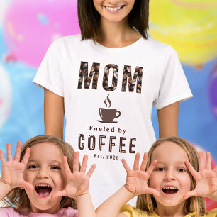 Camiseta Taza divertida para mamá amante del café Est.