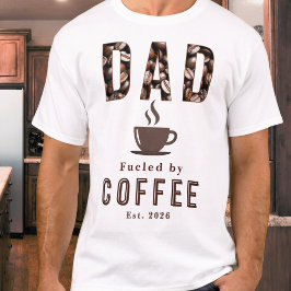 Camiseta Taza divertida para papá amante del café Est. Día