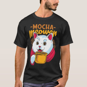 Camiseta Taza Gato Lindo Bebe Café Cita Gato Bebiendo Gatit