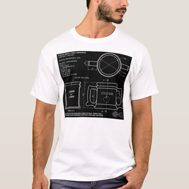 Camiseta Taza inglesa tradicional de la sidra (Anverso)