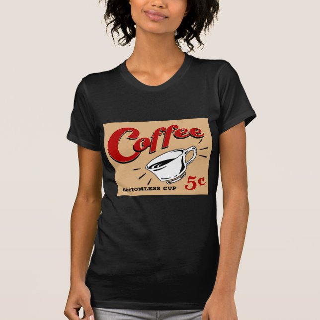 Camiseta Taza insondable del café (Anverso)