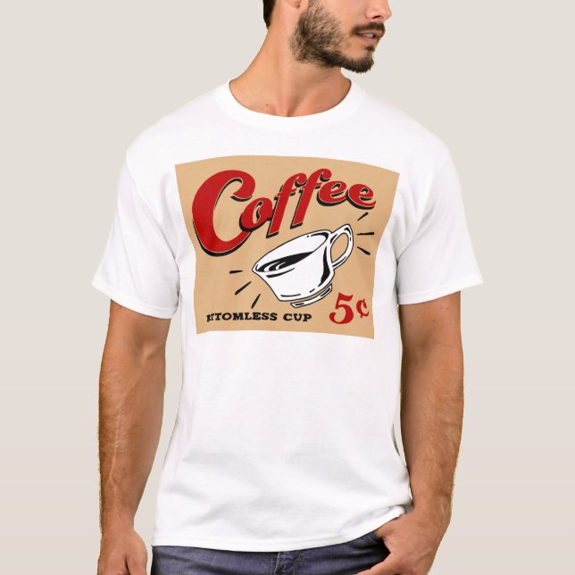 Camiseta Taza insondable del café (Anverso)