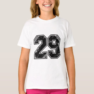 Camiseta Taza Latte con Gráfica Deportiva Retro Varsity Núm