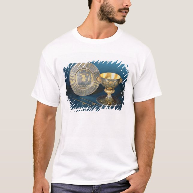Camiseta Taza, placa y fístulas de la comunión (Anverso)