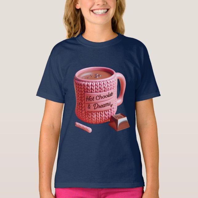 Camiseta Taza rosa y chocolate (Anverso)