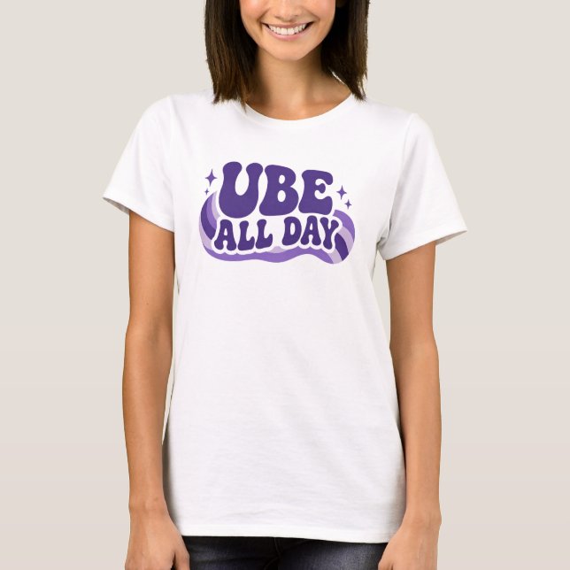 Camiseta Taza Ube Todo el Día (Anverso)