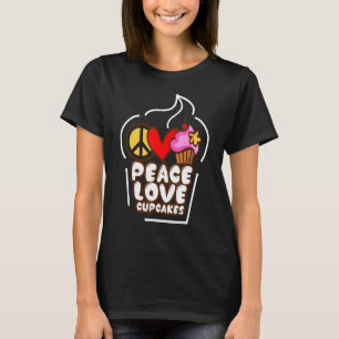 Camiseta Tazas De Amor Paz Pastelera Chica Repostería Jefa