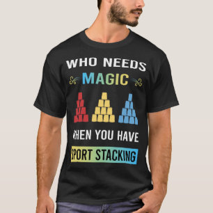 Camiseta Tazas de apilamiento de Sport Stacking Apilamiento