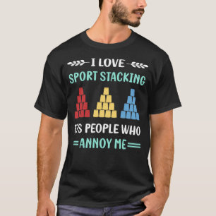 Camiseta Tazas de apilamiento de Sport Stacking Apilamiento