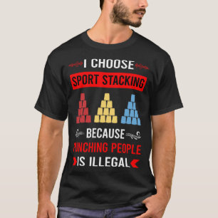 Camiseta Tazas de apilamiento de Sport Stacking Apilamiento