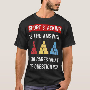 Camiseta Tazas de apilamiento de Sport Stacking Apilamiento