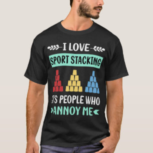 Camiseta Tazas de apilamiento de Sport Stacking Apilamiento