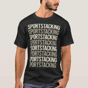 Camiseta Tazas de apilamiento de Sport Stacking Apilamiento