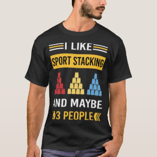 Camiseta Tazas de apilamiento de Sport Stacking Apilamiento