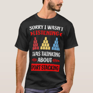 Camiseta Tazas de apilamiento de Sport Stacking Apilamiento