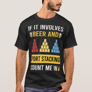 Camiseta Tazas de apilamiento de Sport Stacking Apilamiento
