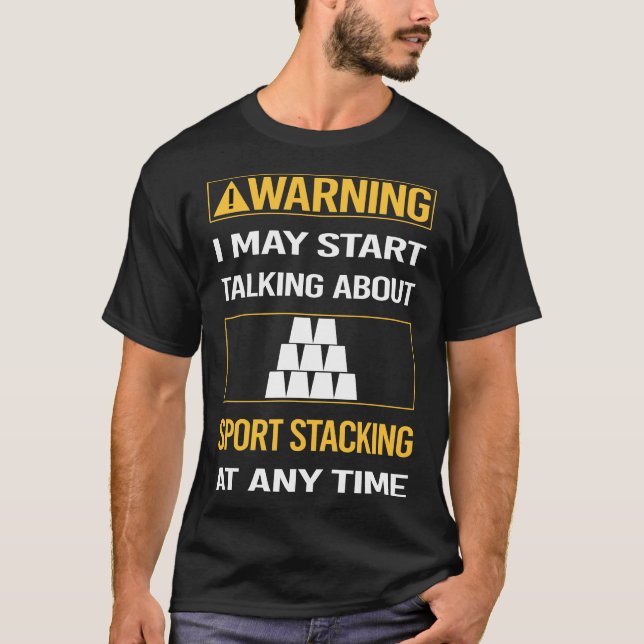 Camiseta Tazas de apilamiento de Sport Stacking de velocida (Anverso)