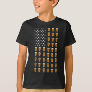 Camiseta Tazas De Café De La Bandera Americana Patriotismo 