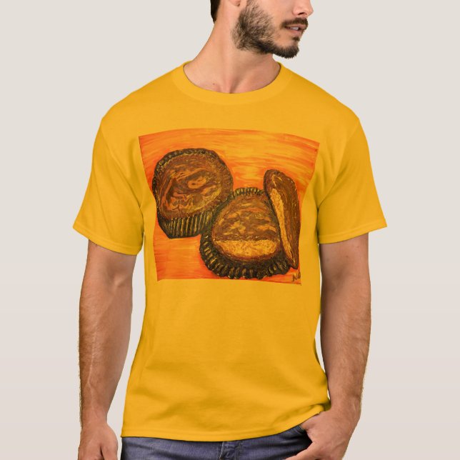 Camiseta "Tazas de la mantequilla de cacahuete " (Anverso)