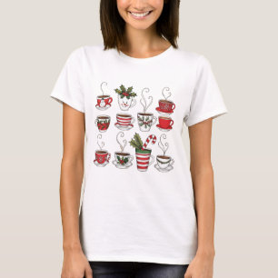 Camiseta Tazas de té divertidas en navidad