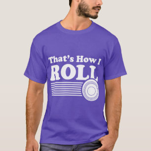 Camiseta Tazas divertidas de bolos sobre césped para hombre