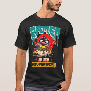 Camiseta tazón almuerzo asiático udonnoodles Asiancooking j
