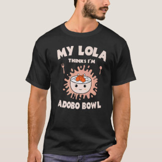 Camiseta Tazón de Adobo Pollo Lola Cocina Bandera de Filipi