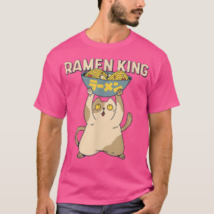 Camiseta Tazón de comida para gatos Ramen King Fideos 1380