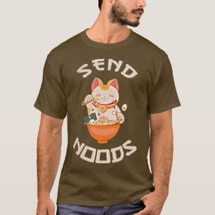Camiseta Tazón de comida Send Noods Cocina asiática Fideos 