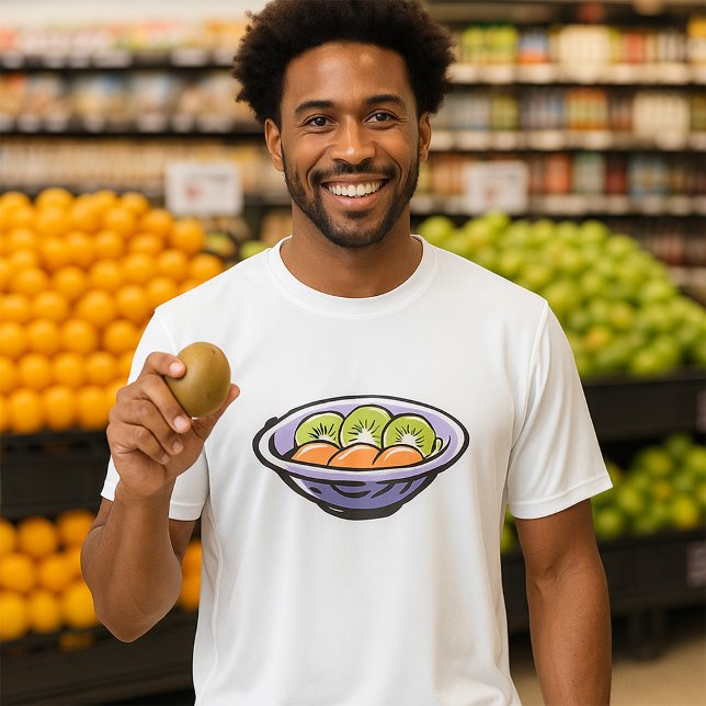 Camiseta Tazón de ensalada de fruta fresca con kiwi y Naran (Subido por el creador)
