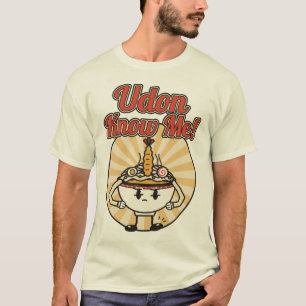 Camiseta Tazón de fideos de dibujos animados retro Udon Kno