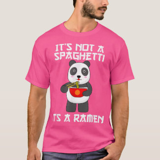 Camiseta Tazón De Fideos De Ramen Con Palillos Y Panda Para