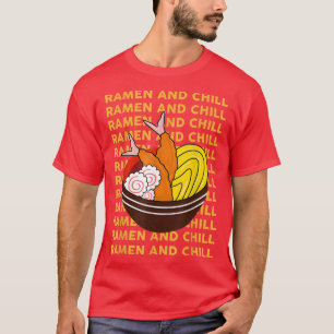 Camiseta Tazón de fideos japoneses divertidos Ramen And Chi