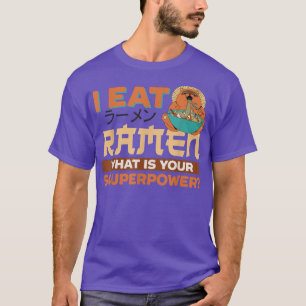 Camiseta Tazón de fideos Ramen amor japonés Kawaii broma pe