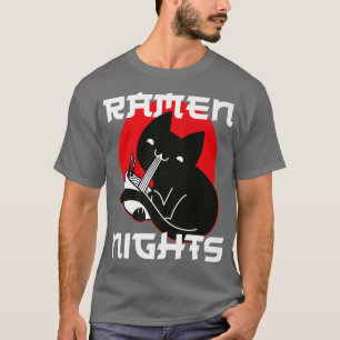 Camiseta Tazón de fideos Ramen Amor Japonés Kawaii Gato Ram