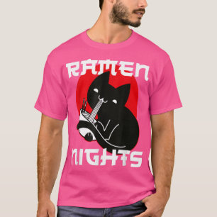 Camiseta Tazón de fideos Ramen Amor Japonés Kawaii Gato Ram