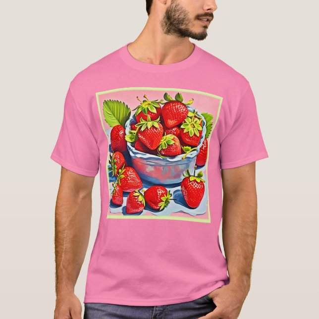 Camiseta Tazón de fresa fresca (Anverso)