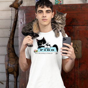 Camiseta Tazón de perro gatito de Tuxedo