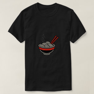 Camiseta Tazón de Ramen con Palillos