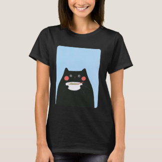 Camiseta Tazón de ramen de gato