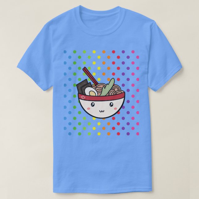 Camiseta Tazón de Ramen Divertido Decoración Kawaii para Ch (Diseño del anverso)