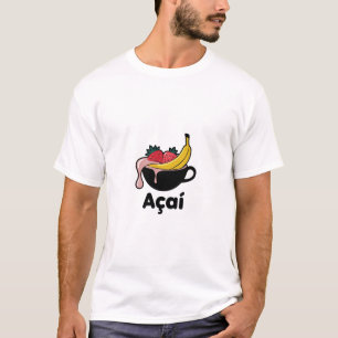 Camiseta "Tazón de Smoothie de Açaí con adornos de frutas"
